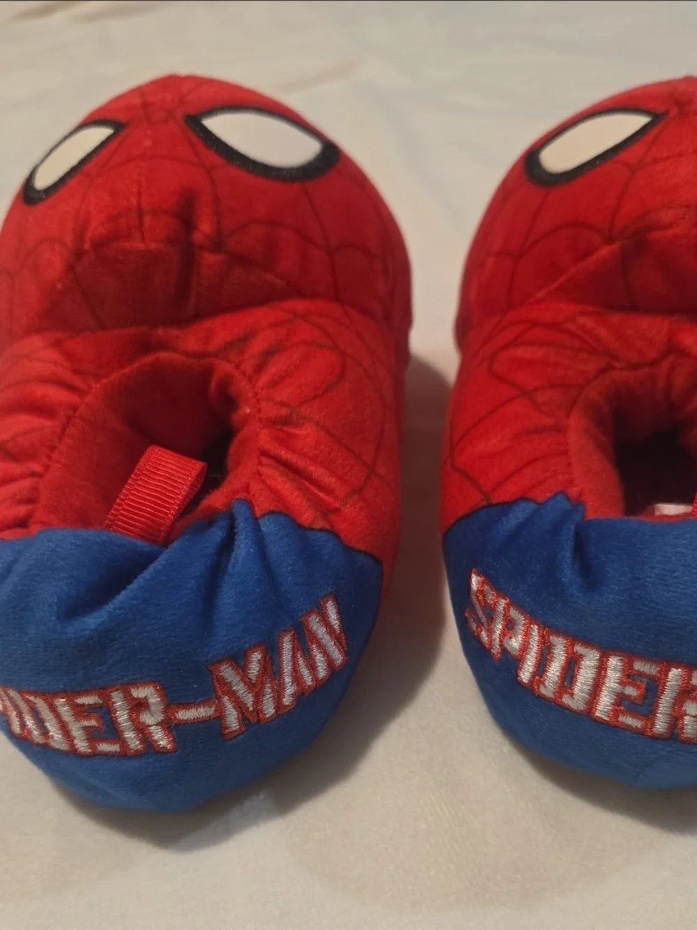 Marvel Spider-Man Red and Blue Kids Slip-On Slippers